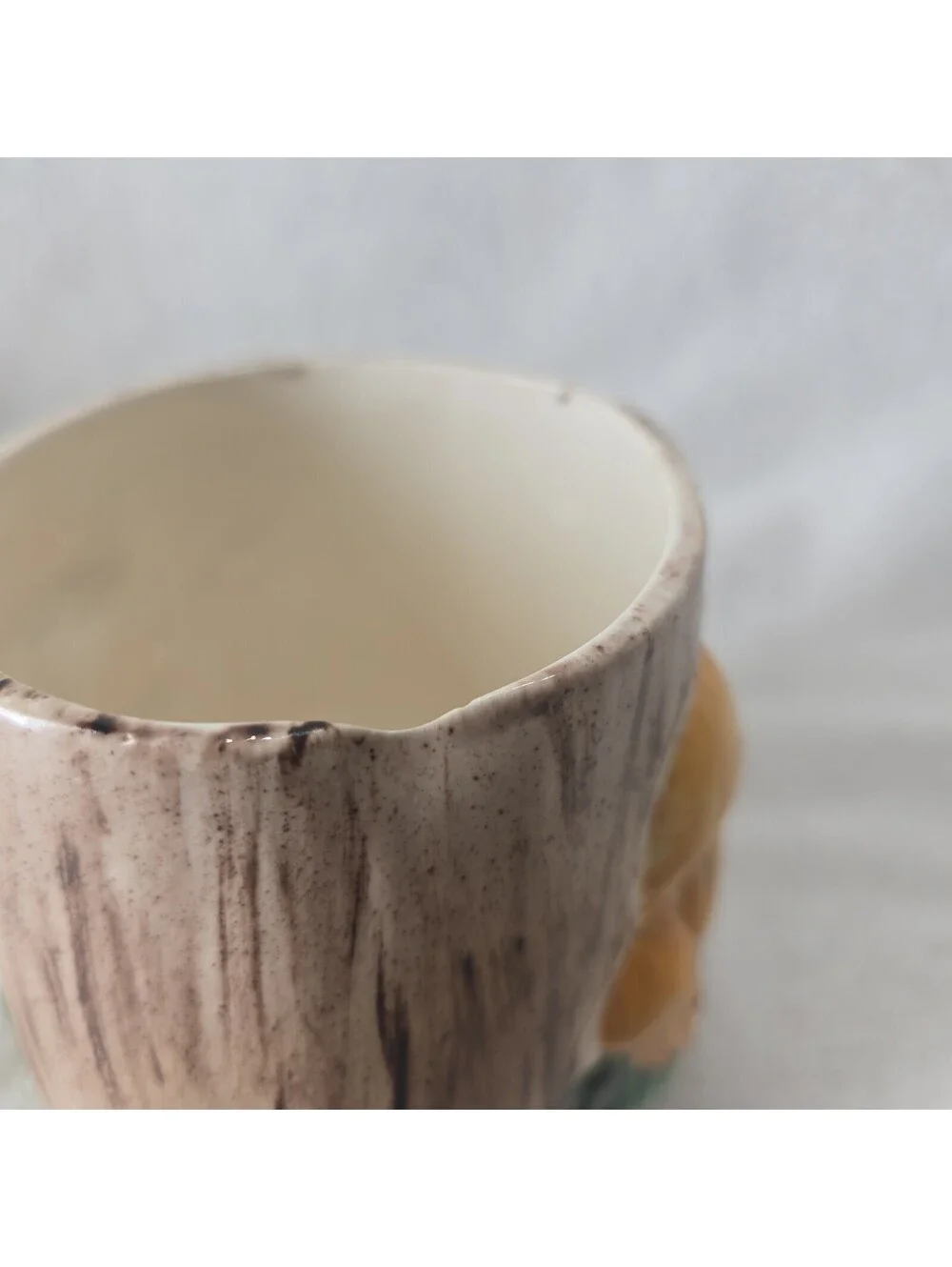 Vintage 70s Arnels Mushroom Small Ceramic Canister *No Lid* Signed Theresa Doom